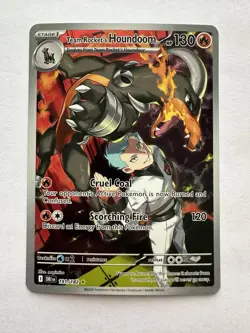 2025 Pokemon Destined Rivals Team Rocket's Houndoom #191/182 - Image 1