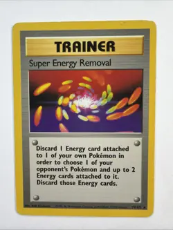 Super Energy Removal 79/102 Base Set NM/LP 1999 Non Holo Pokemon TCG - Image 1