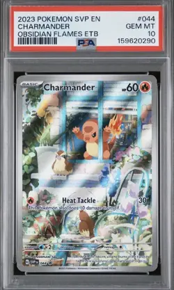 2023 POKEMON SVP EN-SV BLACK STAR PROMO #044 CHARMANDER PSA 10 - Image 1