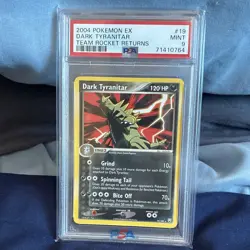 Pokemon PSA 9 Dark Tyranitar Holo Rare Team Rocket Returns 19/109 2004 - Image 1
