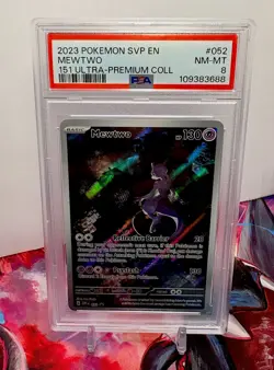 Mewtwo SVP 052 PSA 8 Pokemon Card - Image 1