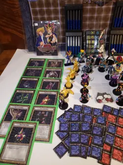 Yugioh Dungeon Dice Monster DDM Box Starter Set Board Game 26 Figure 22 Card Lot - Image 2