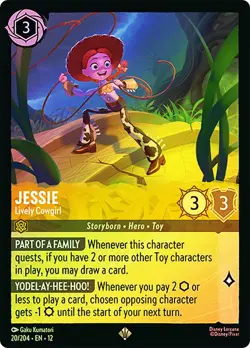 Jessie - Lively Cowgirl - Cold Foil - Wilds Unknown 20/204 - Disney Lorcana NM - Image 1
