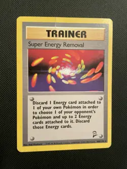Pokemon TCG Super Energy Removal Trainer Base Set 2 Non-Holo Card 108/130 - Image 2