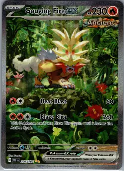 Gouging Fire Ex 204/162 - Temporal Forces SIR - Pokemon Card - NM - Image 1