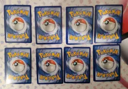 8 XY Holo Fire Energies Pokemon Card Lot - (LP-HP) - Image 2