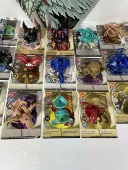 BAKUGAN Battle Brawlers, Tin Case w Insert; 21 Magnetic balls & 66 cards- EX - Image 4