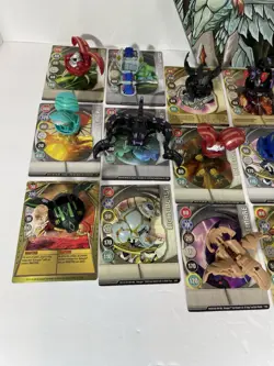 BAKUGAN Battle Brawlers, Tin Case w Insert; 21 Magnetic balls & 66 cards- EX - Image 5