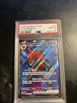 N's Zoroark EX 175/159SV09: Journey Together Ultra Rare Card PSA 10 - Image 1