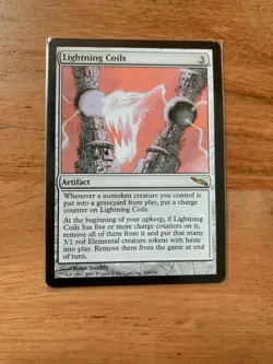 x1 MTG Lightning Coils LP - Mirrodin #198 Magic the Gathering - Image 1