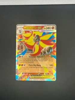 Mega Pyroar EX 015/086 Chaos Rising Double Rare Pokemon TCG NM - Image 2