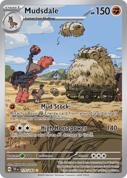 Mudsdale 175/162 Illustration Rare Temporal Forces Pokemon Holo NM/M - Image 1