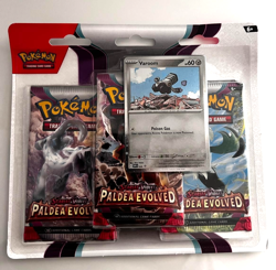 Pokemon TCG: Paldea Evolved Triple Blister (New & Sealed) - Image 1