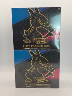 Sealed Pokemon Crown Zenith Elite Trainer Box- Lot of 2 - Image 1