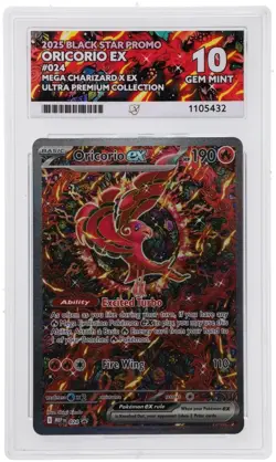 Pokemon Oricorio ex MEP 024 Black Star Promo Ace 10 - fresh grade - quick ship - Image 1