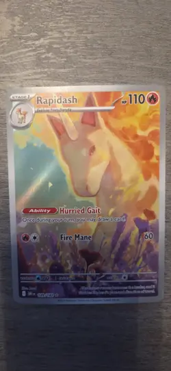 Pokemon TCG Rapidash 189/182 Sv10: Destined Rivals Holo Illustration Rare - Image 1