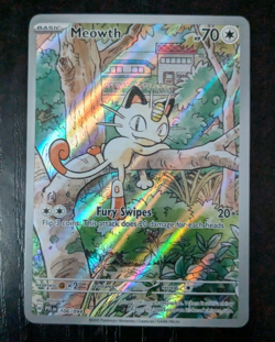 Pokemon TCG Meowth 106/094 ME02 Phantasmal Flames IR Full Art Holo Eng - Image 1