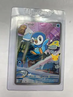 Pokemon TCG 💥 Piplup #042 MEP First Partner Series 1 Illustration Rare Promo - Image 1