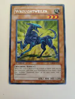 Yugioh! Wroughtweiler CRV-EN012 Rare 1st Ed LP - Image 1