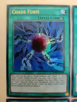 4x Yu-Gi-Oh! Chaos Form MVP1-EN008 Ultra Rare 1st Ed LP - Image 2