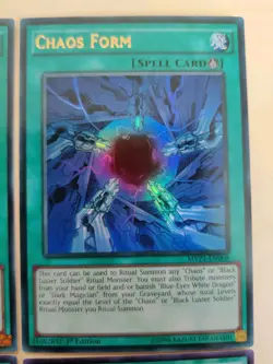 4x Yu-Gi-Oh! Chaos Form MVP1-EN008 Ultra Rare 1st Ed LP - Image 3