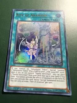 Rite of Aramesir GRCR-EN025 The Grand Creators Ultra Rare 1st Edition Yu-Gi-Oh! - Image 1