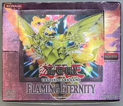 YUGIOH (Yu-Gi-Oh!) 2005 Flaming Eternity Booster Box - Empty - Used With Damage - Image 2