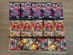 One Piece Light Booster Packs 50x OP11, 50x PRB01, 30x PRB02 Light Packs - Image 1