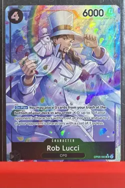 One Piece TCG - Rob Lucci (Alternate Art) OP05-093 Awakening of the New Era Foil - Image 1