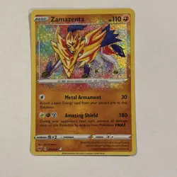 Zamazenta - 102/185 - Pokemon Vivid Voltage Sword & Shield Amazing Rare Card NM - Image 1