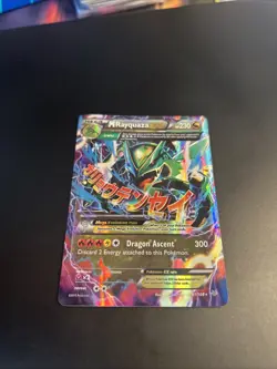 Pokemon TCG M Rayquaza EX Roaring Skies 2015 Ultra Holo Card 61/108 English - Image 2