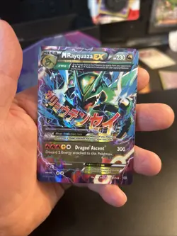 Pokemon TCG M Rayquaza EX Roaring Skies 2015 Ultra Holo Card 61/108 English - Image 5
