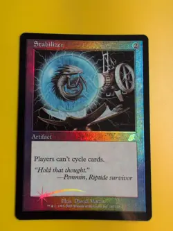 Stabilizer. Artifact. MTG Card. Scourge. Old Border FOIL. - Image 1
