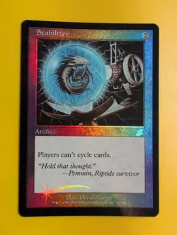 Stabilizer. Artifact. MTG Card. Scourge. Old Border FOIL. - Image 2