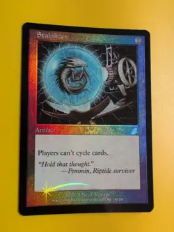 Stabilizer. Artifact. MTG Card. Scourge. Old Border FOIL. - Image 3