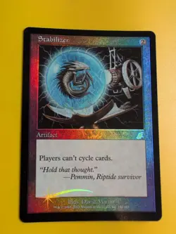 Stabilizer. Artifact. MTG Card. Scourge. Old Border FOIL. - Image 4