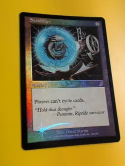 Stabilizer. Artifact. MTG Card. Scourge. Old Border FOIL. - Image 5