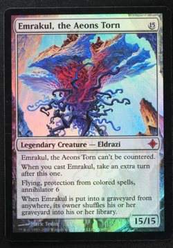 Emrakul, the Aeons Torn Foil Magic Card Rise of the Eldrazi MTG - Image 1
