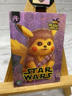 Pikachu As Cosplay Star Wars Chewbacca Box Hit Non- Pokemon Fan Art Trading Card - Image 3