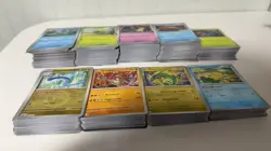 630 Pokemon TCG Bulk Lot - 450 Non-Holo + 180 Holo Rare Cards Collection - Image 1