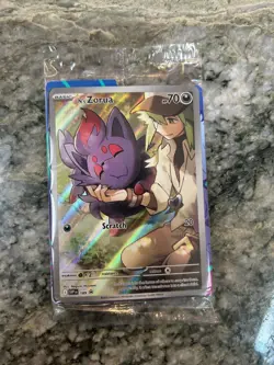 SEALED NS Zorua SVP 189 Journey Together Black Star Promo Card NM with Dividers - Image 1