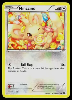 Pokemon Card - Minccino Legendary Treasures: Radiant Collection RC18/RC25 Holo - Image 1