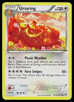 Pokemon Card - Ursaring Legendary Treasures: Radiant Collection RC16/RC25 Holo - Image 1