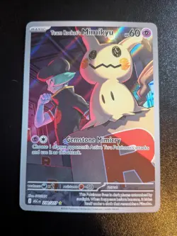Team Rockets Mimikyu 238/217 Pokemon Card Ascended Heroes Illustration Rare - Image 1