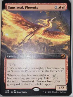 MTG Sunstreak Phoenix Innistrad: Midnight Hunt 359 Regular Rare - Image 2