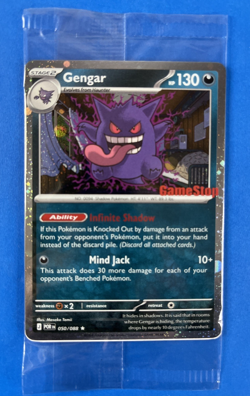 Sealed Pokemon Gengar Holo GameStop Promo Card Perfect Order 050/088 CENTERED ✅ - Image 1