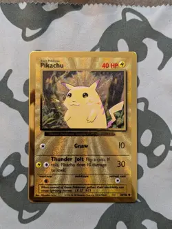 Pokemon Card 2021 GOLD METAL PIKACHU Promo 58/102 Celebrations UPC NM - Image 2