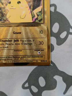 Pokemon Card 2021 GOLD METAL PIKACHU Promo 58/102 Celebrations UPC NM - Image 5