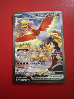 Pokemon TCG Ethans Ho-Oh EX Card Destined Rivals 230/182 - Very Gradeable - Image 1