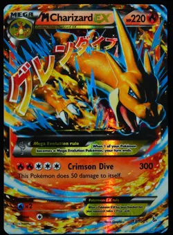 Mega Charizard EX #13 DMG Pokemon Card - Image 1